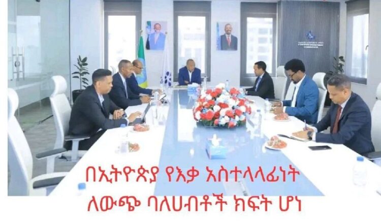 በኢትዮጵያ የእቃ አስተላላፊነት ለውጭ ባለሀብቶች ክፍት ሆነየኢትዮጵያ ኢንቨስትመንት ቦርድ የእቃ አስተላላፊነት ዘርፍን ለውጭ ባ…