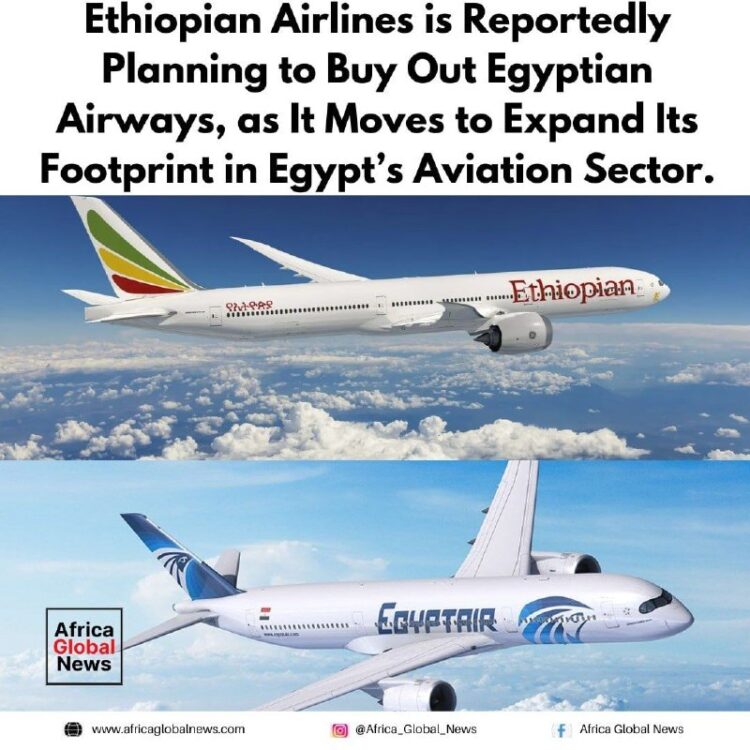 የኢትዮጵያ አየር መንገድ የግብፅንአየር መንገድ ለመግዛት አቅዷልየአፍሪካው ግዙፍ አየር መንገድ የኢትዮጵያ አየር መንገድ፣ በግብ…