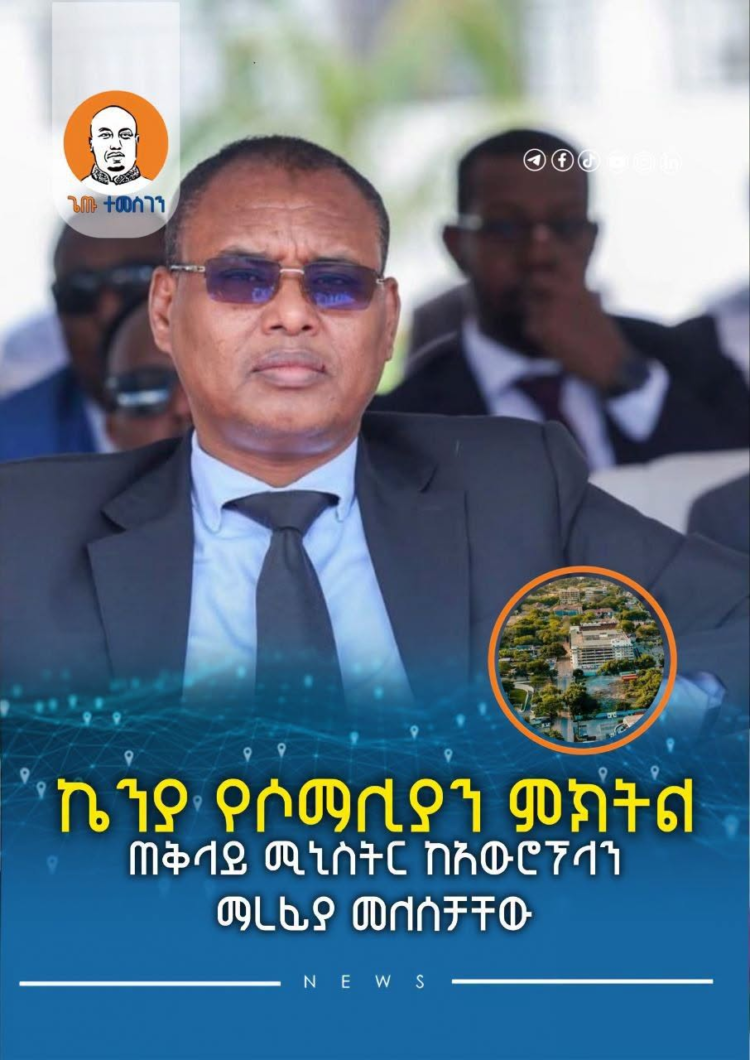 ኬንያ የሶማሊያን ምክትል ጠቅላይ ሚኒስትር ከአውሮፕላን ማረፊያ መለሰች