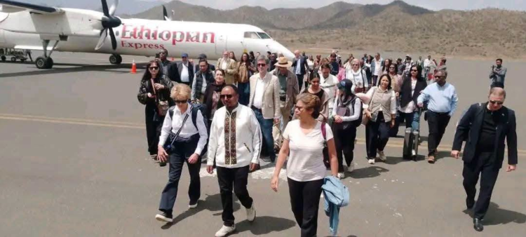 የ40 ሀገራት አምባሳደሮች እና የዓለም አቀፍ ተቋማት መሪዎች ላሊበላ ከተማ ገቡ