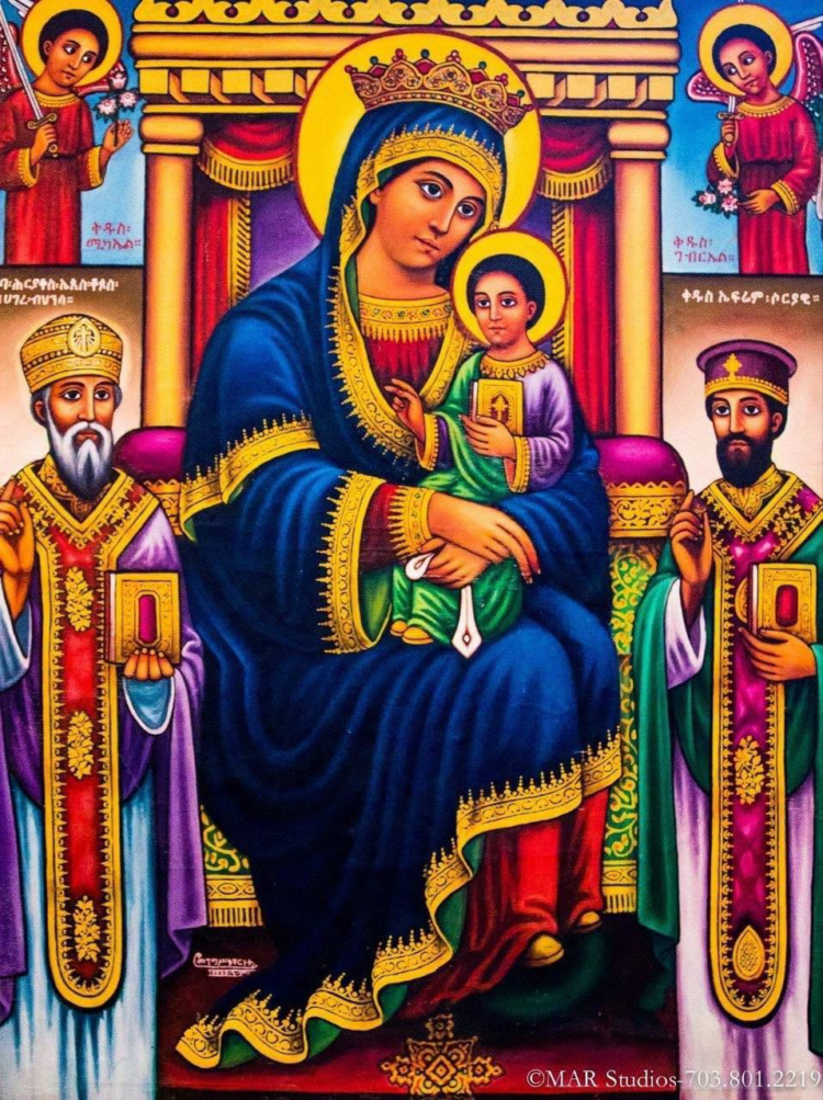 “ድንግል ሆይ በኃጢአት ፍትወት የተፀነስሽ አይደለም። በህግ በሆነ ሩካቤ ከሐና ከኢያቄም ተወለድሽ እንጂ።” ይላል ታላቁ ሊቅ አ